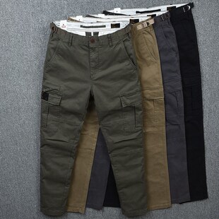 男秋冬款 美式 户外裤 裤 子潮 男士 直筒裤 休闲裤 潮男工装 复古水洗男式