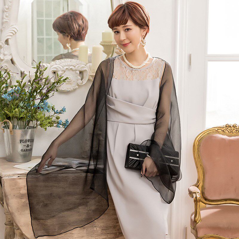 晚宴会小披肩旗袍斗篷伴娘服外搭配裙子结婚婚纱巾围巾女士88180
