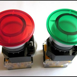 11MT 22D 自锁 Lin欣灵牌按钮开关带锁蘑菇头按钮LAN38