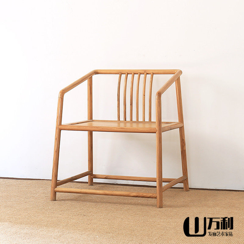 【物流运费到付】头道汤养生馆家具 老榆木客椅 熏蒸区坐椅