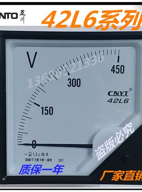 指针式电流表电压表42L6-450V 安培表
