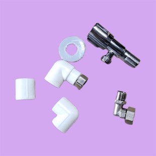 20PPR管4分活接弯头三通直接三角阀铜活弯热水器售后