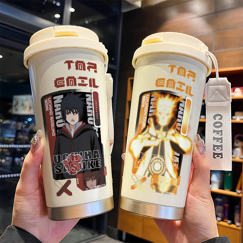 火影忍者鸣人佐助保温杯女生高颜保冷/保温杯