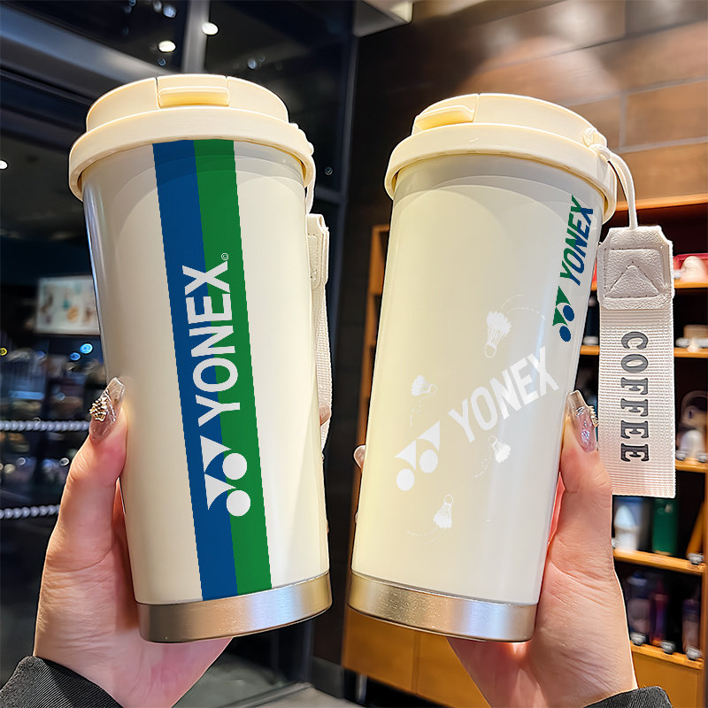 羽毛球定制保温杯大容量运动水杯男女新款咖啡杯便携高颜值不锈钢