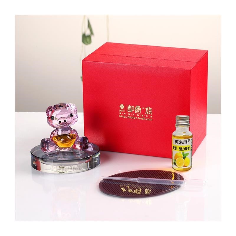 车内饰品摆件水晶小猪汽车摆件车内装饰车上装饰用品可爱车载摆件