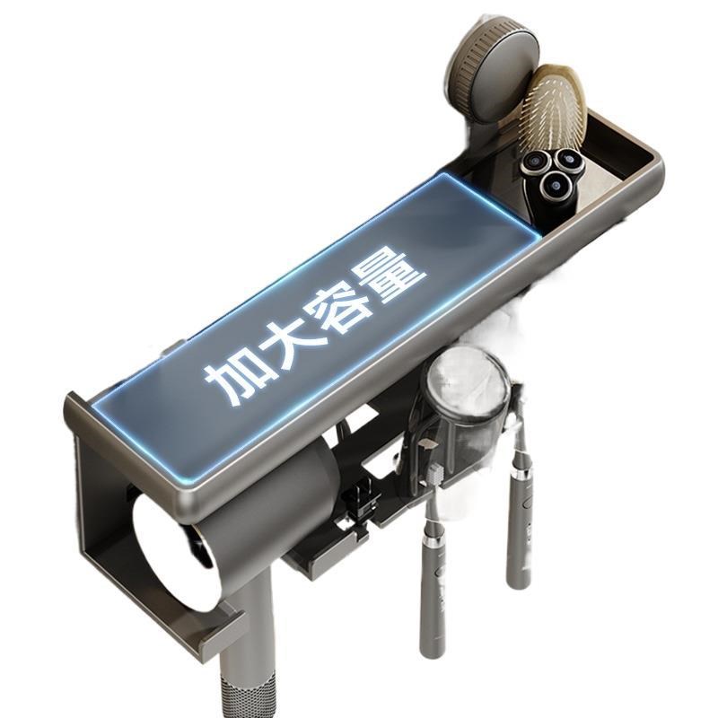 牙刷置物架免打孔吹风机支架壁挂式卫生间漱口杯刷牙杯收纳架新款
