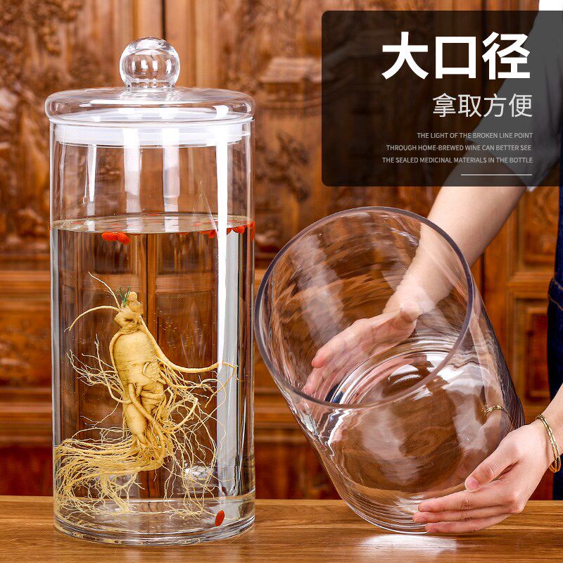 泡酒玻璃瓶药材专用空瓶白酒青梅酒罐子酒桶酿酒罐密封带龙头酒缸