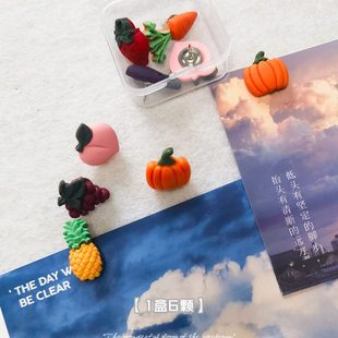 饰毛毡板钉子小装 卡通图钉可爱按钉留言板软木板照片墙装 饰配件彩