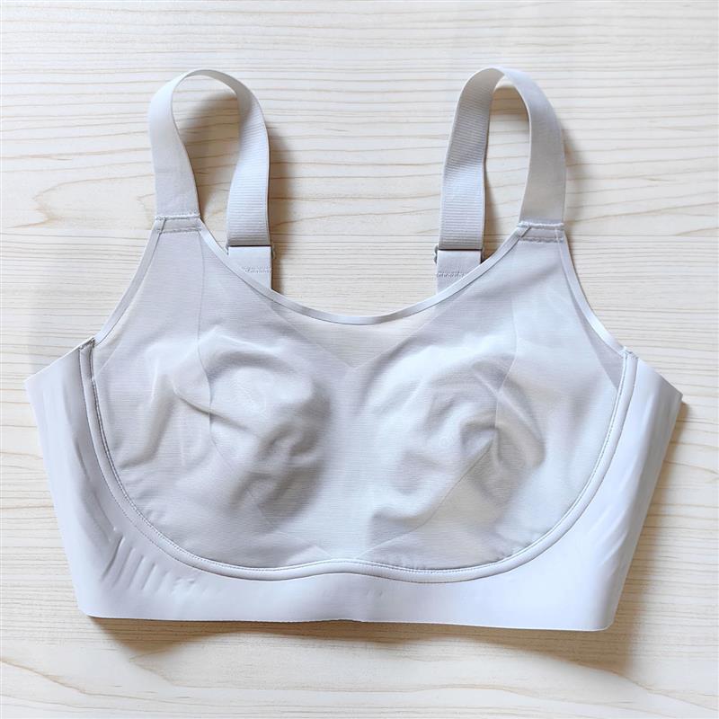 无钢圈抹胸式全罩杯文胸罩女薄款无E痕聚拢收副乳大胸显小凉感内