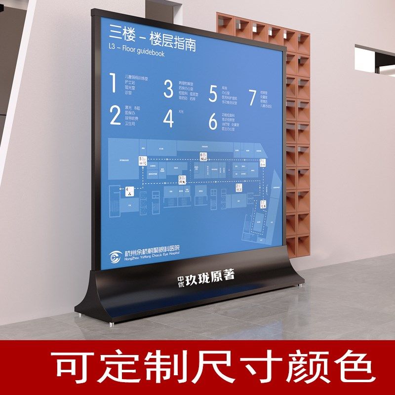 总平图索引牌导视台导视图立式平面图导视牌落地导览图景区导览牌