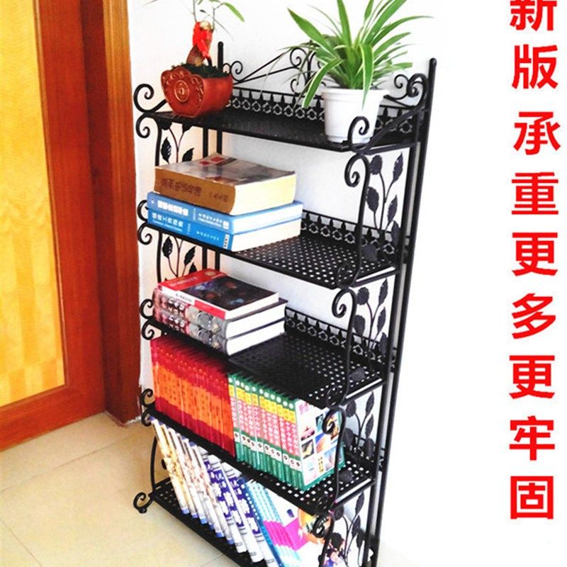 欧式落地铁艺置物架展示架层架多层书架储M物架收纳架浴室架鞋架