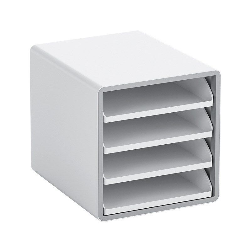 办公桌A4分层抽屉式资料柜收纳柜桌面收纳L架开放式多层文件整理