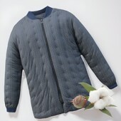 中老年内胆拉链棉服 手工花棉袄弹力休闲加厚棉衣J老式 男士 冬季