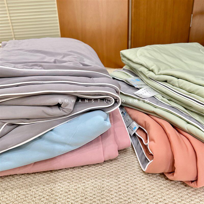 不走弯路无限回购凉感A类可机洗夏凉被冰N激凌配色撞色丝滑舒服