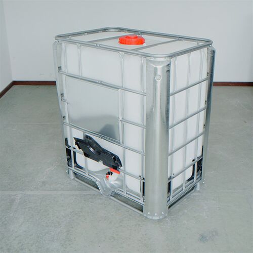 吊装吨桶500L/升塑料化工集装桶周转方桶可O行吊加固柴油塑料吨桶