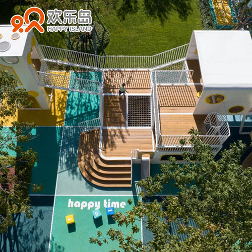 户外非标游乐设备滑梯绳网攀爬蹦床秋千厂家定做小区儿童乐园设计