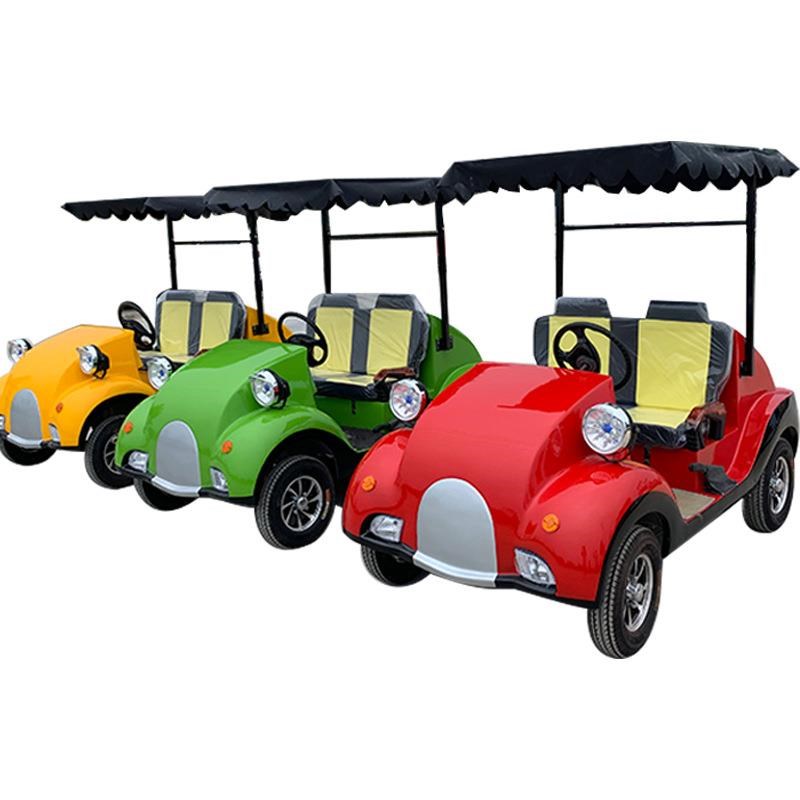 景区电动四轮车观光车小型电动代步车公园海洋馆游乐场代步车