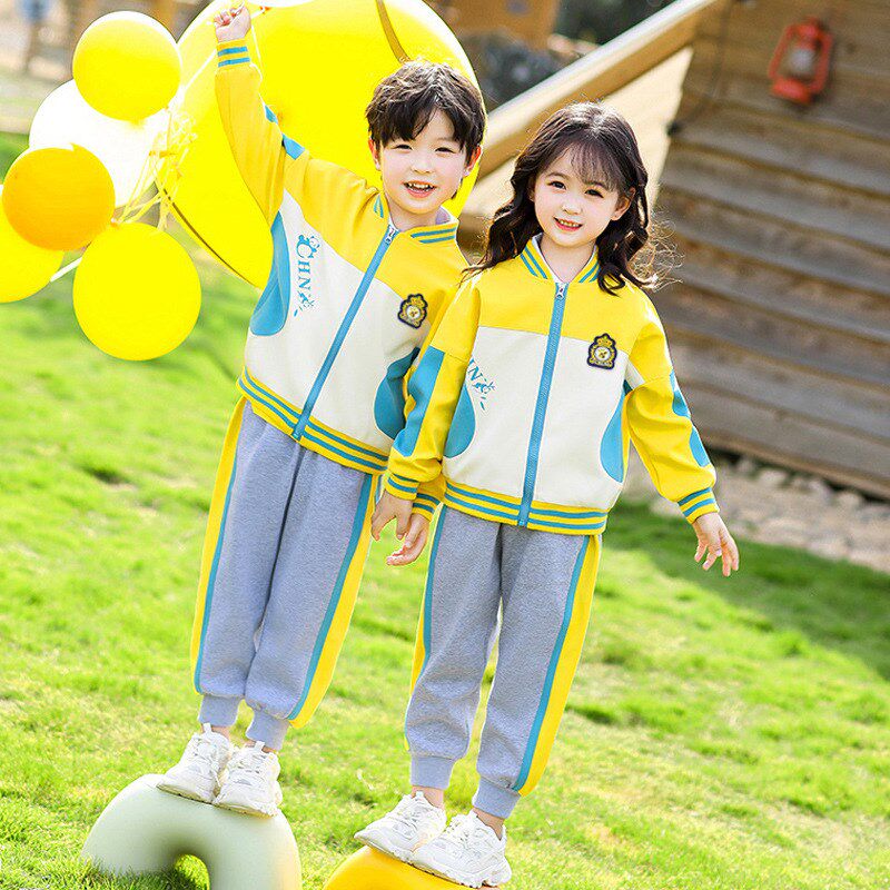幼儿园园服春秋装学院风儿童长袖班服运动会校服套装小学生棒球服