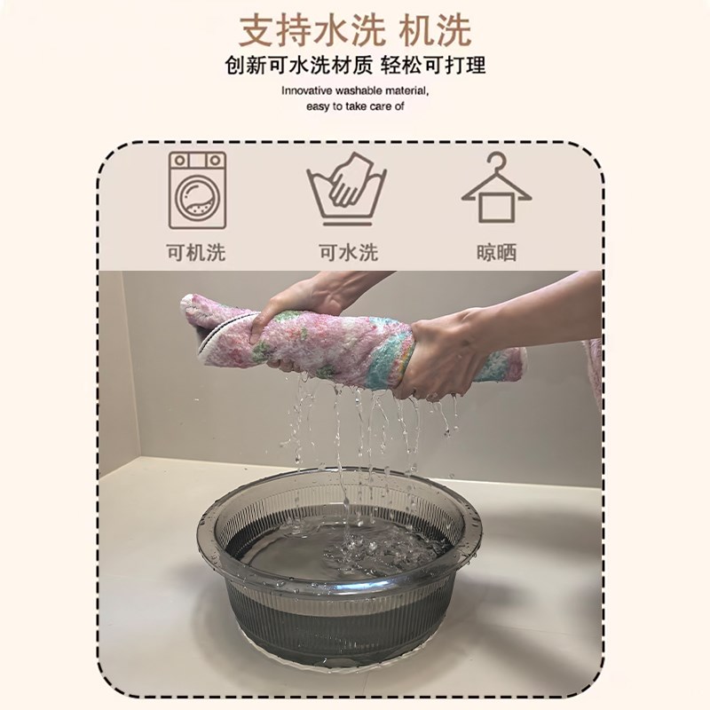 儿童房卡通地毯卧室女孩男孩房间家用可爱毛绒床边毯防滑飘窗地垫