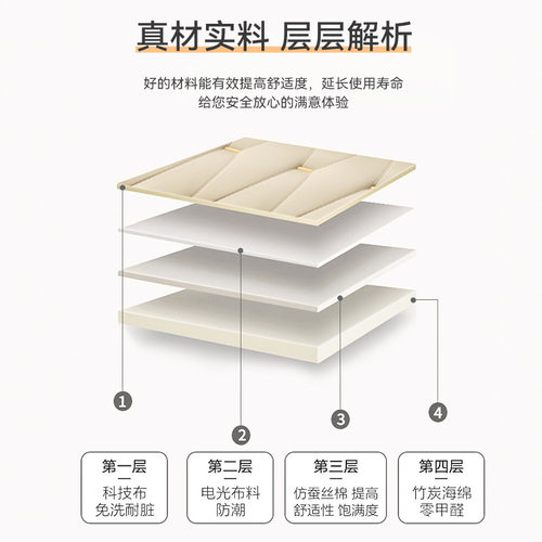 床头软包靠垫科技布靠背榻榻米贴墙双人大靠O背免洗自粘简约可定