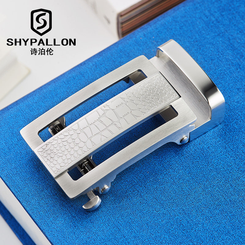 皮带扣头男不锈钢自动扣头3.5cm皮带卡扣配件腰带头卡子裤带头