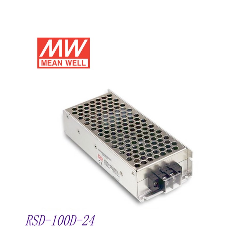 明纬RSD-100B/100C/100D半灌胶DC-DC铁路开关电源 100W 5V12V24V