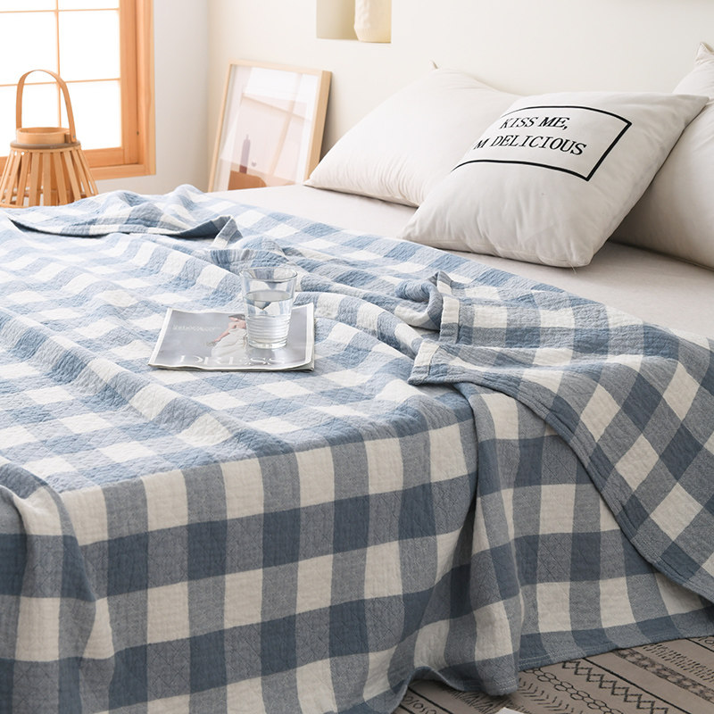 日式全棉毛c巾毯夏季纱布毛巾被单人夏天薄款午睡盖毯沙发毯子