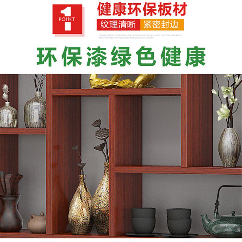 壁挂博古架墙上摆件展示柜紫砂壶茶具茶叶收纳架挂墙多Z宝阁置物