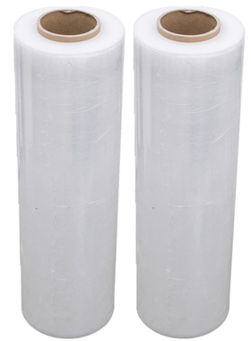 PE缠绕膜打包膜拉伸塑料薄膜大卷保D鲜膜工业用保护包装膜透明50c