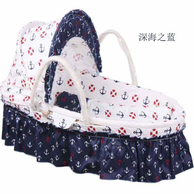 婴儿篮子手提篮轻便携式新生外出院D睡篮车载蓝子草编宝宝摇篮床