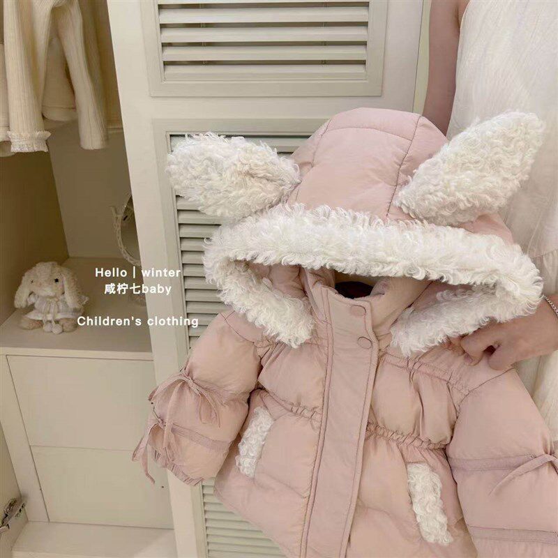2025冬季冬装女童加厚棉服新款宝宝棉袄外套洋气儿童防风棉衣公主