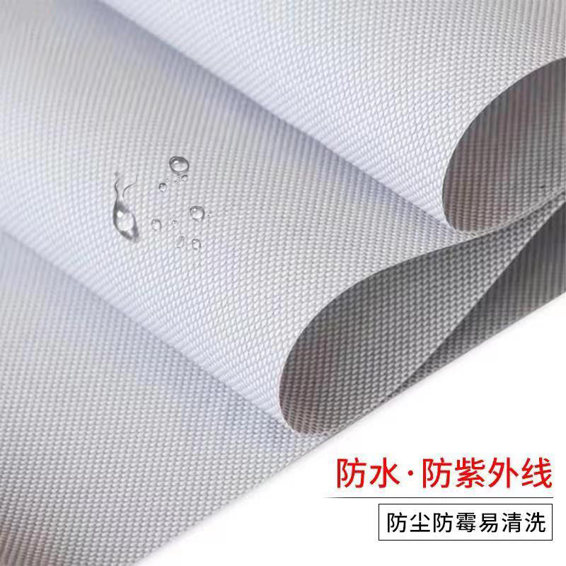 阳光面料卷帘遮光k阻燃防水隔热办公室阳台遮阳透气升降窗帘免打