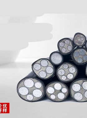 铝电缆线4芯2535507095平方z120三相四芯铠装铝芯电缆铝线铝芯4*6