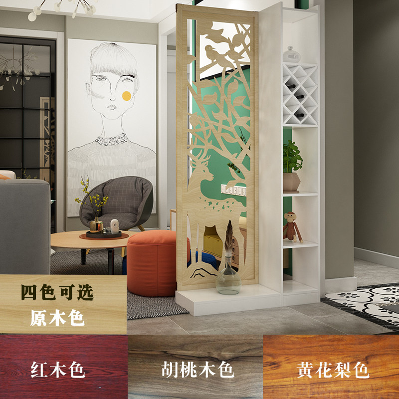 欧式进门入户玄关柜门厅隔断柜酒柜双面现代简约客厅X屏风隔断装