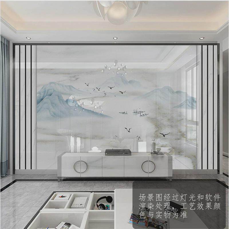 墙壁画电视沙发卧室背景墙哑光亮光3d艺术背景画竹木纤维集成墙板