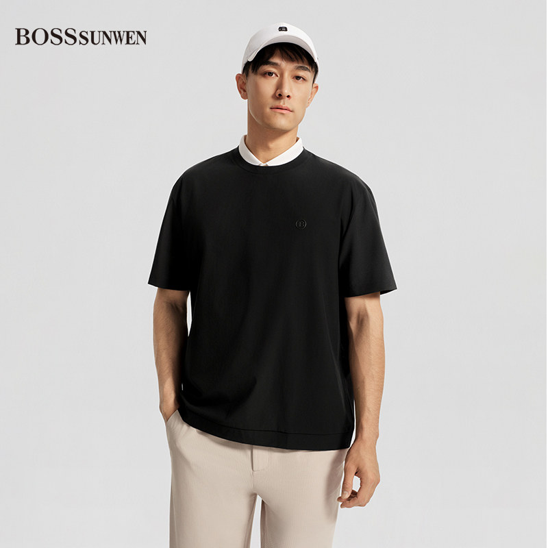 BOSSSUNWEN男士休闲短袖T恤图片
