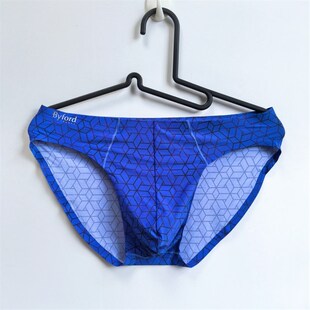 透气短裤 无痕内裤 冰丝锦纶面料柔软弹力商务印花三角裤 男士 头 夏季