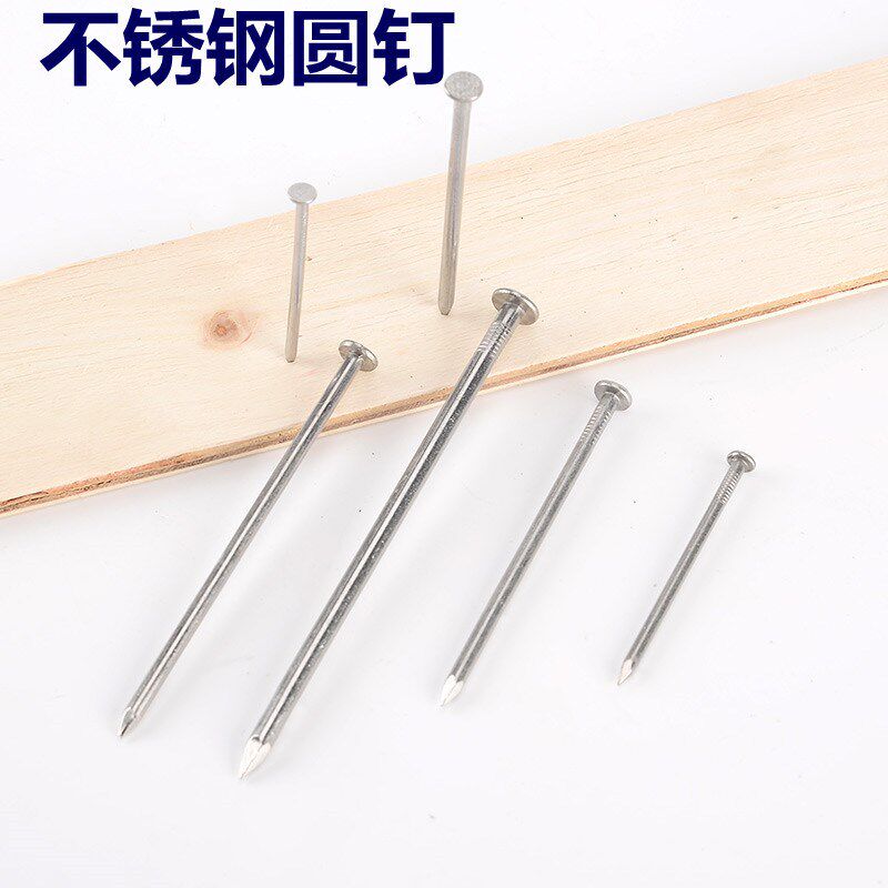 不锈钢圆钉不锈洋钉圆钢钉建筑钉大钉小钉1寸2寸3S寸5寸6寸7寸8寸