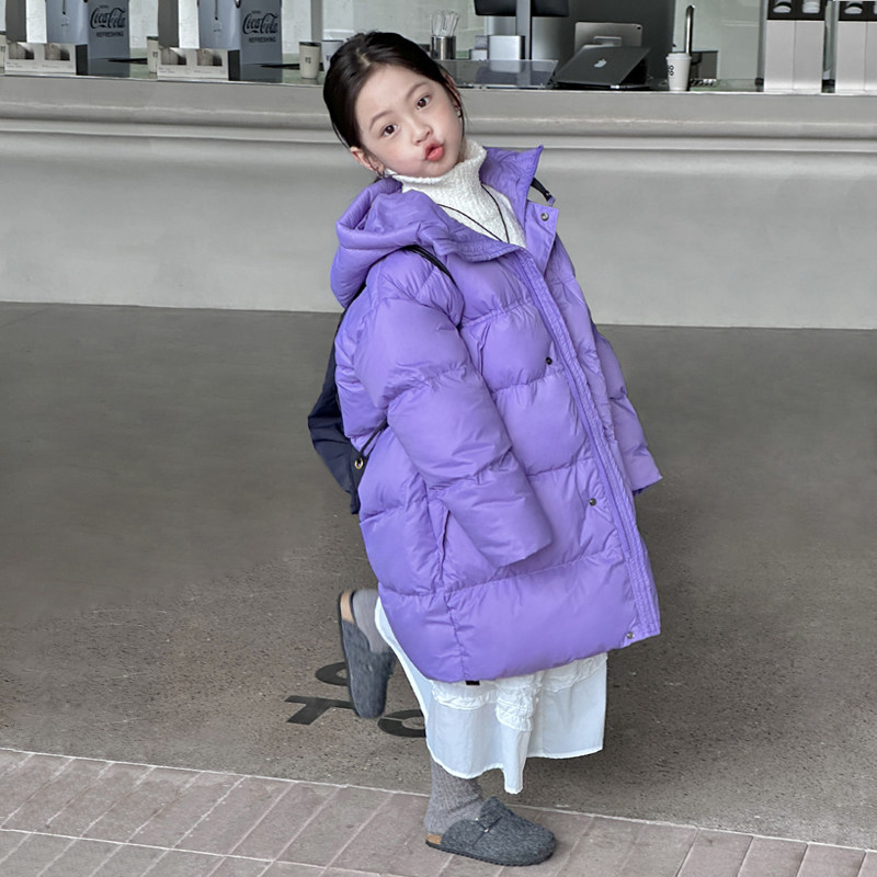韩国童装儿童羽绒衣中长版加厚冬装女童宝宝男童洋派秋冬季外套潮