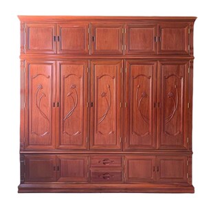 红木家具顶箱衣柜金花梨木v原木卧室中式简约欧式储物顶箱衣橱实