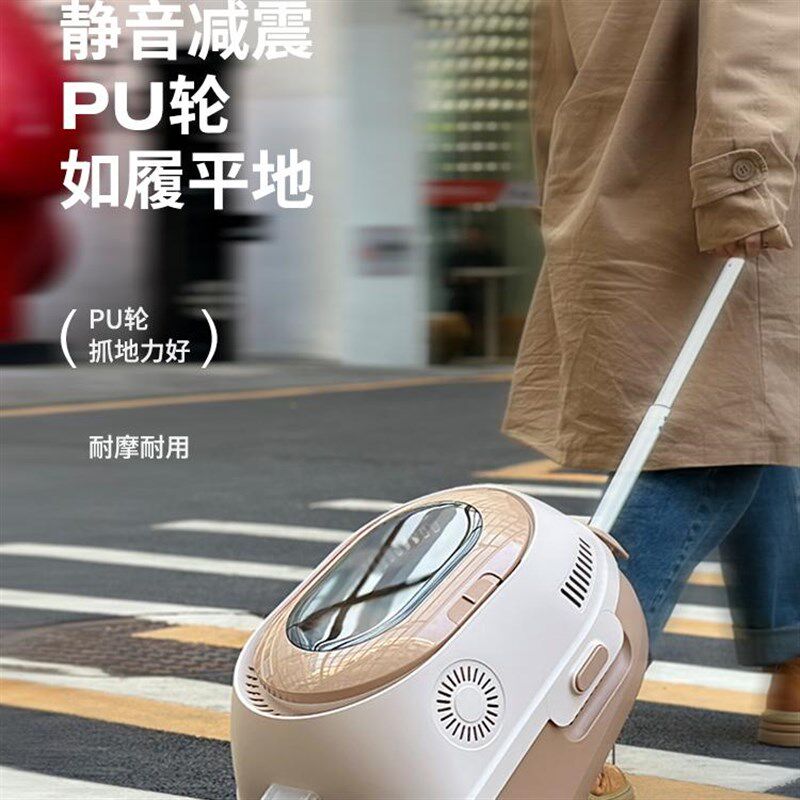 艾窝猫咪出m行多功能拉杆猫包