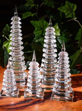 文昌塔 水晶摆件家居q13层十三层九层9层书房办公书桌文昌塔