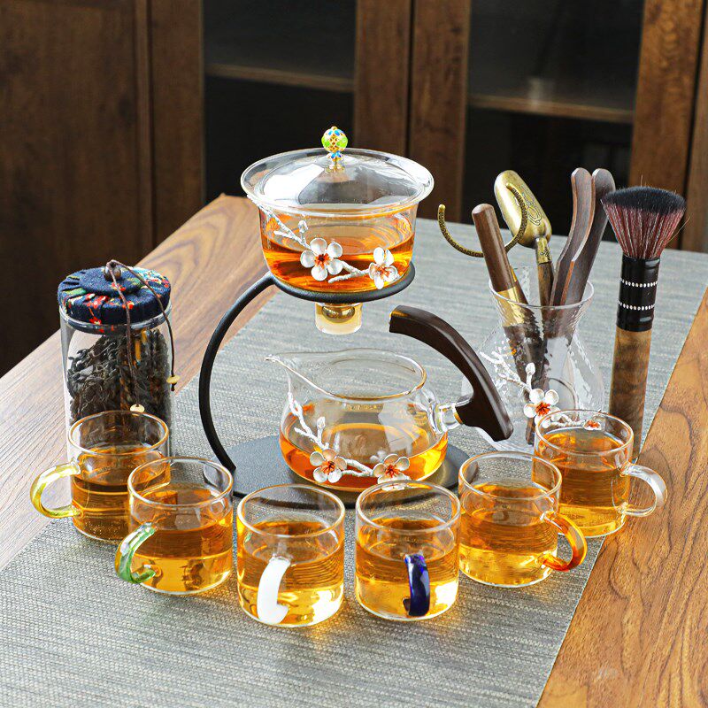懒人功夫茶具套装家用高s档磁吸泡茶神器自动泡茶壶办公室会客茶