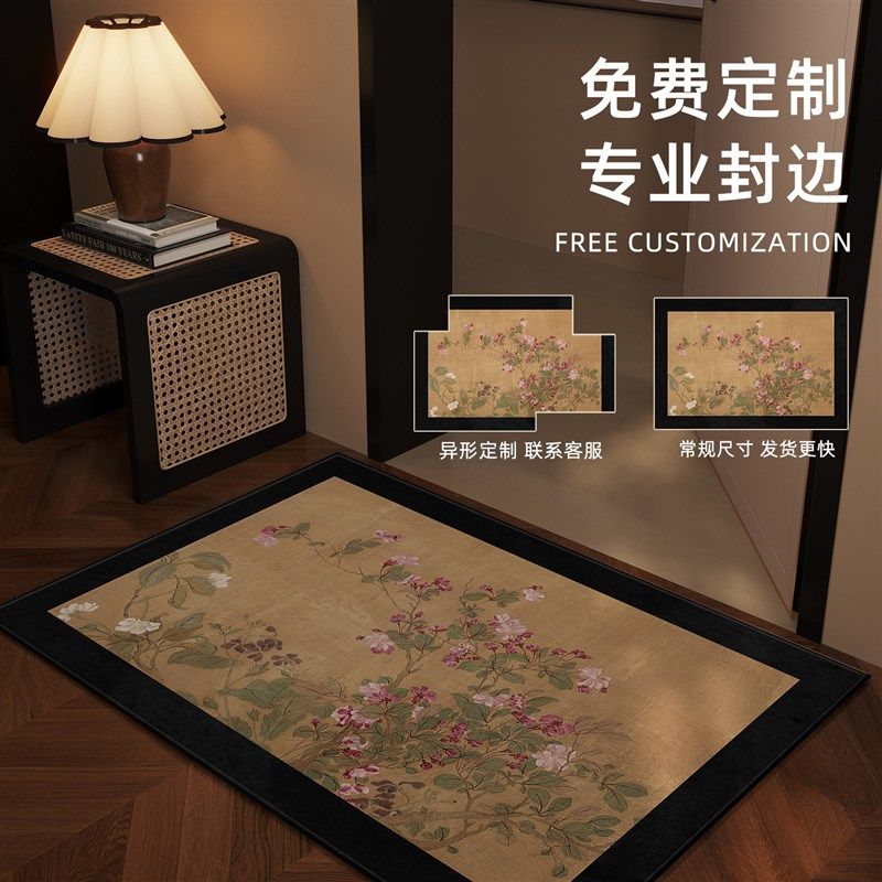 入户门室外地垫2025q新款高级感进门室内耐脏免洗防滑地毯可裁剪