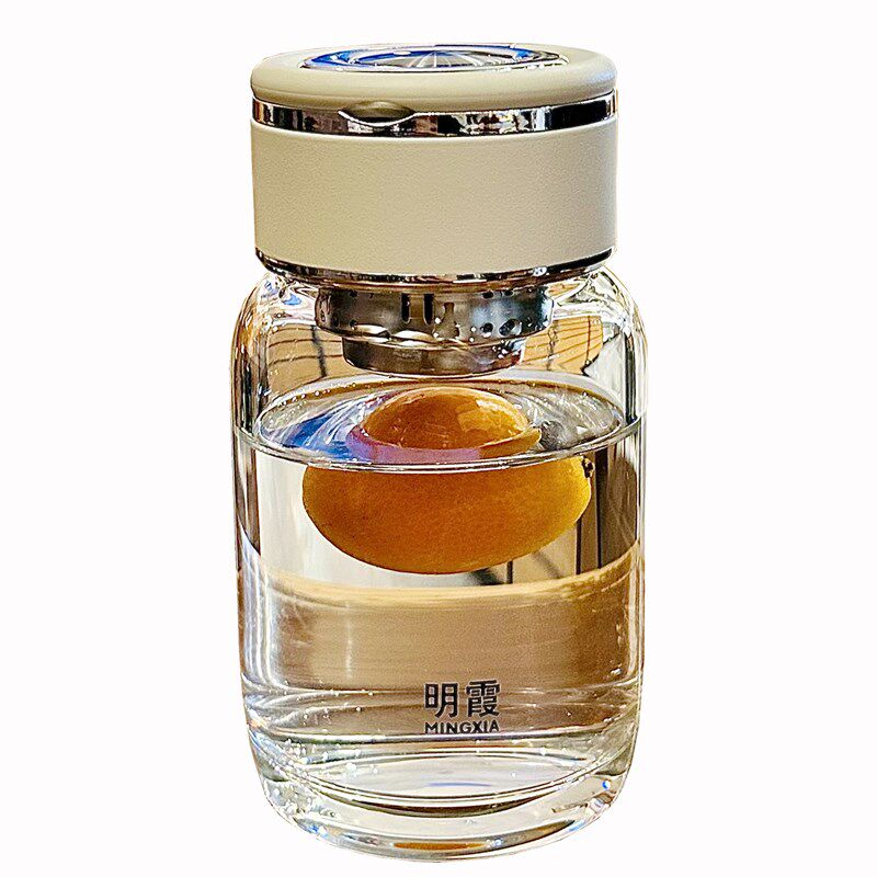 双层玻璃杯水杯女2025新款泡茶杯茶水分离杯女高颜值X泡茶分离杯