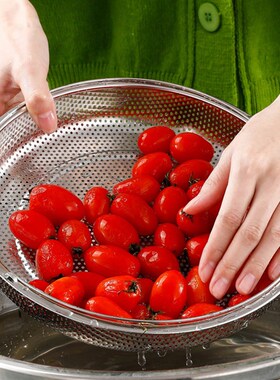 御慕多功能料理蒸笼防烫带提手烹饪D304不锈钢沥水篮多用蒸格蒸笼