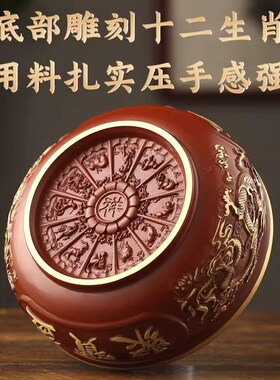 铜聚宝盆发财树黄水晶摇钱树摆件家居酒柜装饰工V艺品客厅送礼物