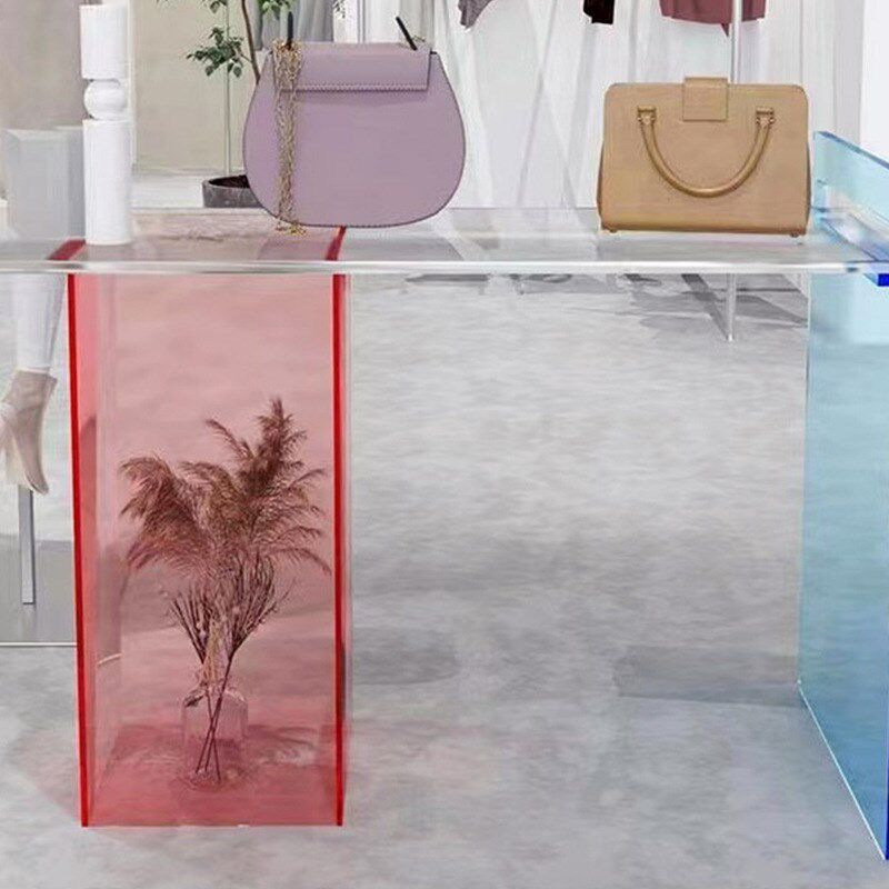 亚克力展示架包包服饰货架 鞋子箱包展L示架展厅渐变商用收纳架