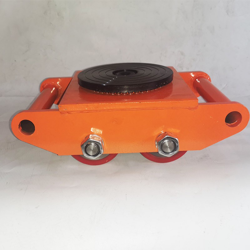 搬运小坦克钢轮坦克车设备重物移位车四轮6吨8吨12吨15吨万象旋转