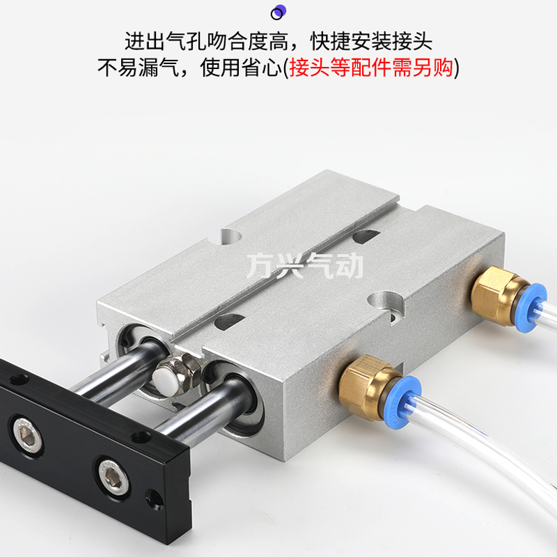 小型气动TDA双杆双轴气缸TN25/32*10X15X20X30X40X50X60X80X100-S